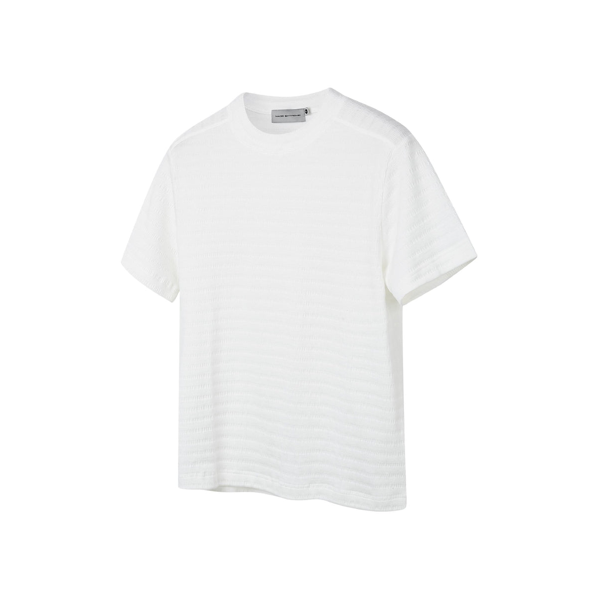 Men's Summer Luxury Texture Blended Basic Solid Color Crew Neck Short Sleeve T-Shirt