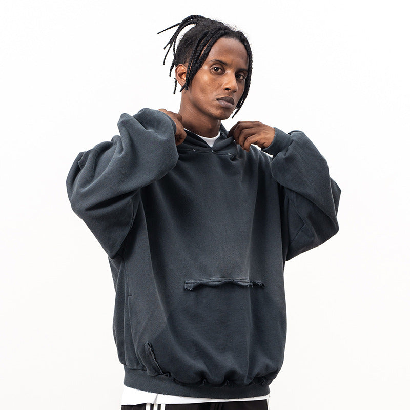 Loose Fit Washed Hoodie
