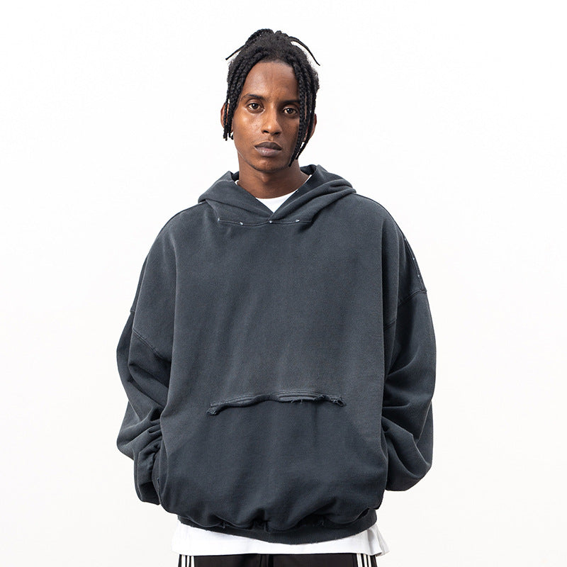 Loose Fit Washed Hoodie