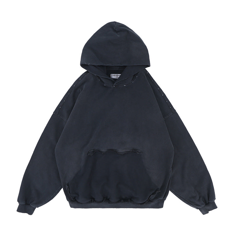 Loose Fit Washed Hoodie